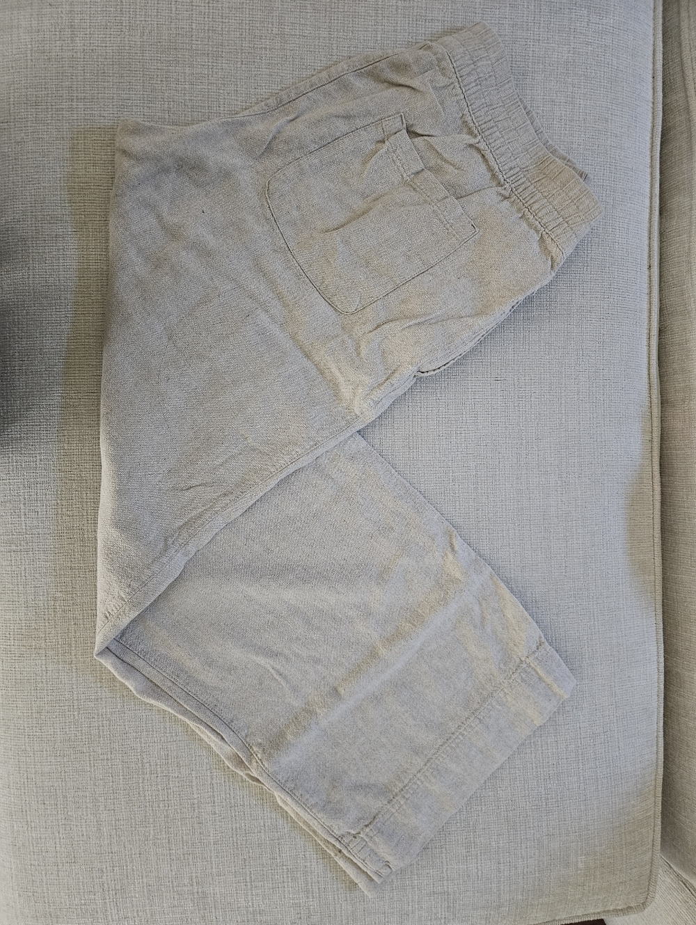 Old Navy Wide Leg Pants in Light Beige